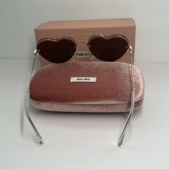 New - Miu Miu™ Core Collection MU 62US ZVN1C0 58 - Pale Gold main image 5